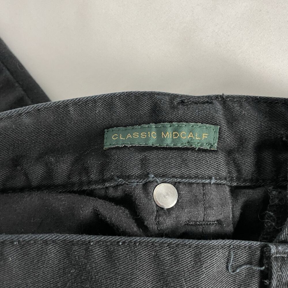 Lauren Ralph Lauren Jeans Co Crop Classic Midcalf Black Jeans Pants Women's Sz 4 - Picture 10 of 11